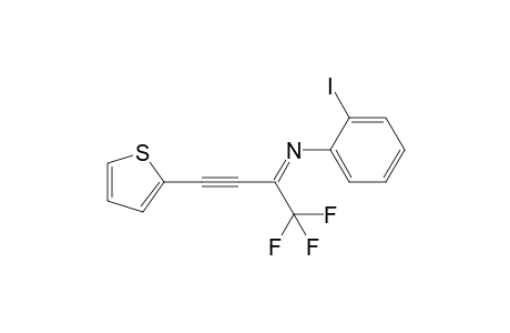 2-Iodo-N-(1,1,1-trifluoro-4-(thiophen-2-yl)but-3-yn-2-ylidene)aniline