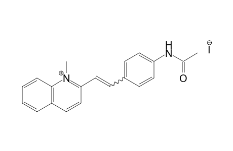 2-(p-acetamidostyryl)-1-methylquinolinium iodide