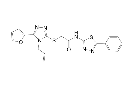 acetamide, 2-[[5-(2-furanyl)-4-(2-propenyl)-4H-1,2,4-triazol-3-yl]thio]-N-(5-phenyl-1,3,4-thiadiazol-2-yl)-