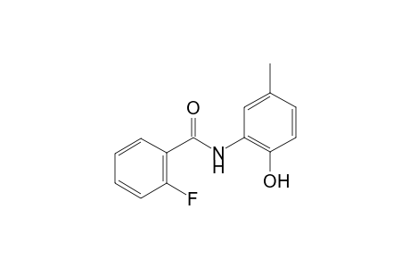 2-Fluoro-N-(2-hydroxy-5-methylphenyl)benzamide