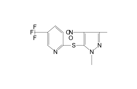 2-[(1,3-dimethyl-4-nitropyrazol-5-yl)thio]-5-(trifluoromethyl)pyridine