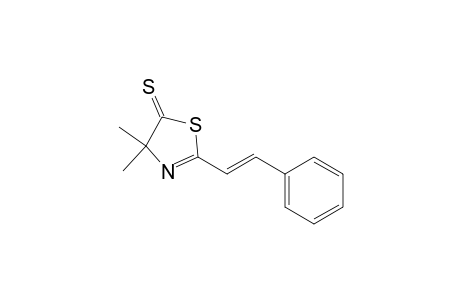 5(4H)-Thiazolethione, 4,4-dimethyl-2-(2-phenylethenyl)-