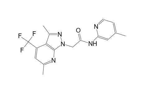 1H-pyrazolo[3,4-b]pyridine-1-acetamide, 3,6-dimethyl-N-(4-methyl-2-pyridinyl)-4-(trifluoromethyl)-