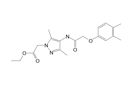 1H-Pyrazole-1-acetic acid, 4-[[2-(3,4-dimethylphenoxy)acetyl]amino]-3,5-dimethyl-, ethyl ester