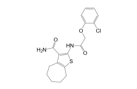 2-{[(2-chlorophenoxy)acetyl]amino}-5,6,7,8-tetrahydro-4H-cyclohepta[b]thiophene-3-carboxamide