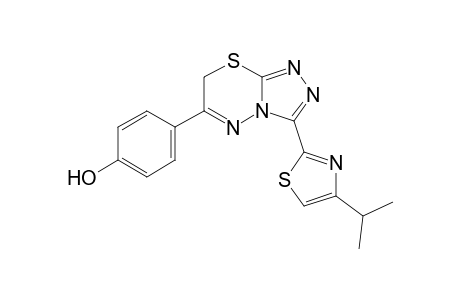 4-(3-(4-Isopropylthiazol-2-yl)-7H-[1,2,4]triazolo[3,4-b][1,3,4]thiadiazin-6-yl)phenol