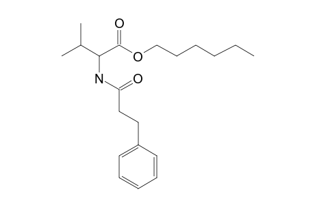 L-Valine, N-(3-phenylpropionyl)-, hexyl ester