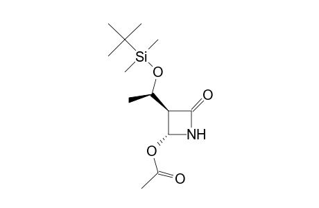 (3R,4R)-3-[(R)-1-(tert-butyldimethylsiloxy)ethyl]-4-hydroxy-2-azetidinone, acetate (ester)