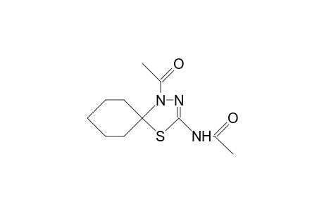 N-(1-acetyl-4-thia-1,2-diazaspiro[4.5]dec-2-en-3-yl)acetamide
