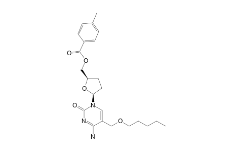 2',3'-DIDEOXY-5-O-(4-METHYLBENZOYL)-5-PENTYLOXYMETHYLCYTIDINE