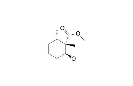 Cyclohexanecarboxylic acid, 2-hydroxy-1,6-dimethyl-, methyl ester, [1S-(1.alpha.,2.beta.,6.alpha.)]-