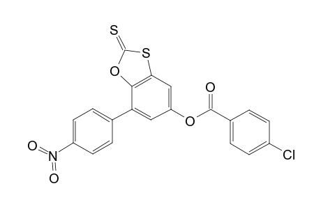 Benzoic acid, 4-chloro-, 7-(4-nitrophenyl)-2-thioxo-2H-benzoxathiol-5-yl ester