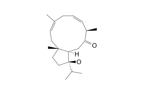 (1R*,3E,6Z,8R*,11R*,12R*)-12-HYDROXYDOLABELLA-3,6-DIEN-9-ONE