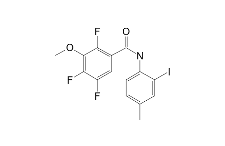 2,4,5-Trifluoro-3-methoxybenzamide, N-(2-iodo-4-methylphenyl)-