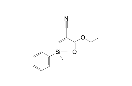 Ethyl (Z)-2-cyano-3-(dimethylphenylsilyl)-2-propenoate