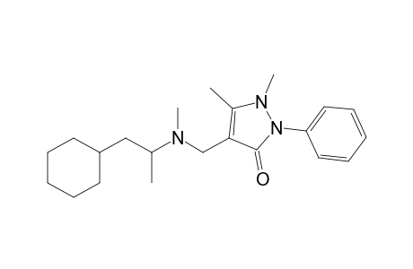 4-{[(2-cyclohexyl-1-methylethyl)methylamino]methyl}-2,3-dimethyl-1-phenyl-3-pyrazolin-5-one