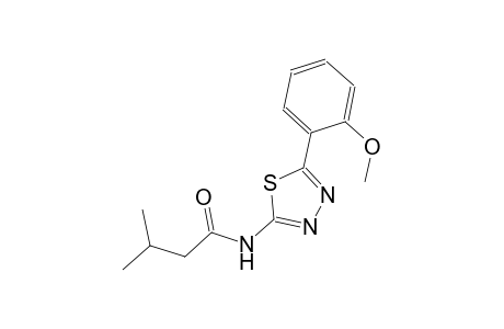 N-[5-(2-methoxyphenyl)-1,3,4-thiadiazol-2-yl]-3-methylbutanamide