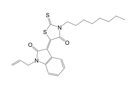 (3Z)-1-allyl-3-(3-octyl-4-oxo-2-thioxo-1,3-thiazolidin-5-ylidene)-1,3-dihydro-2H-indol-2-one