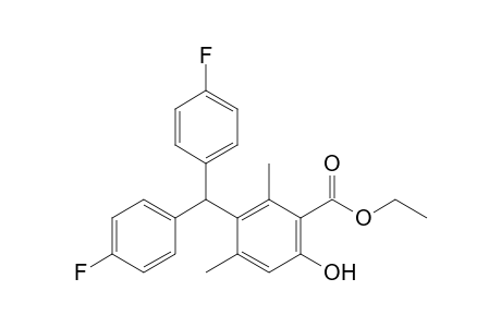 Ethyl 3-(bis(4-fluorophenyl)methyl)-6-hydroxy-2,4-dimethylbenzoate