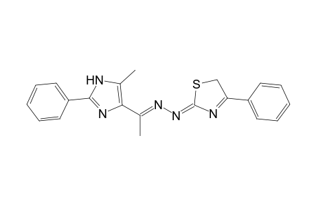 2-{[1-(5-Methyl-2-phenyl-1H-imidazol-4-yl)ethylidene]hydrazono}-4-phenyl-2,5-dihydrothiazole