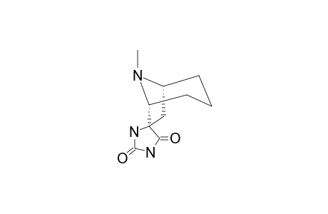 (+/-)-(1R,5S,6R)-8-METHYL-8-AZABICYCLO-[3.2.1]-OCTANE-6-SPIRO-5'-2',4'-DIONE