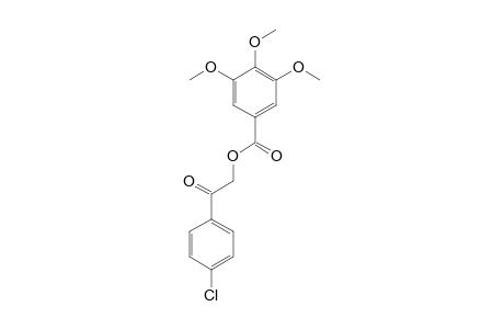 3,4,5-trimethoxybenzoic acid, ester with 4'-chloro-2-hydroxyacetophenone