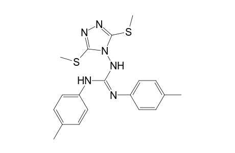 Guanidine, N-[3,5-bis(methylthio)-4H-1,2,4-triazol-4-yl]-N',N''-bis(4-methylphenyl)-