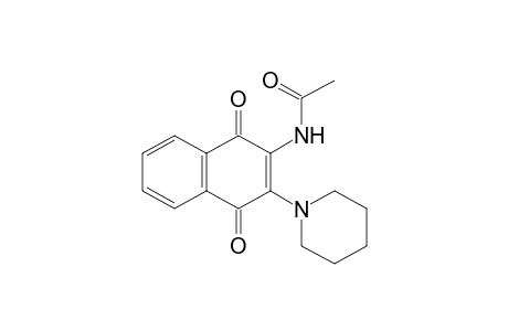 N-(1,4-dihydro-1,4-dioxo-3-piperidino-2-naphthyl)acetamide