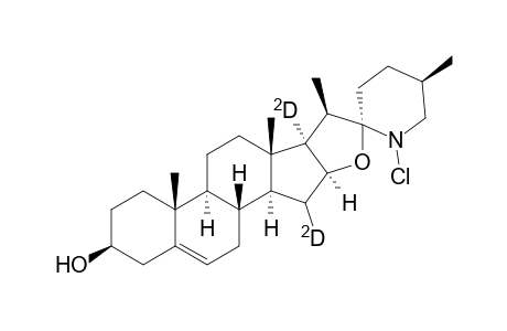 Spirosol-5-en-15,17-D2-3-ol, 28-chloro-, (3.beta.,22.alpha.,25R)-