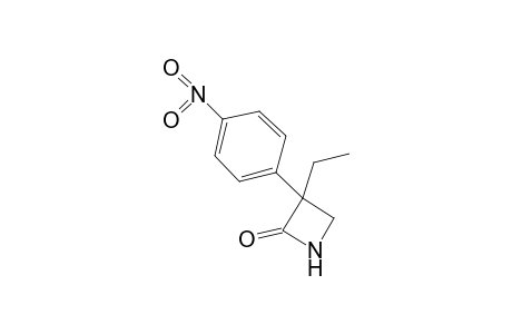 3-ethyl-3-(p-nitrophenyl)-2-azetidinone