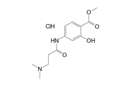 4-[3-(Dimethylamino)propionamido]salicylic acid, methyl ester, hydrochloride