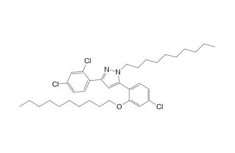 5-(4-CHLORO-2-DECYLOXYPHENYL)-1-DECYL-3-(2,4-DICHLOROPHENYL)-PYRAZOLE