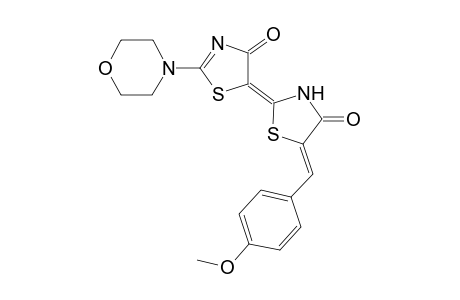 [5-(p-Methoxyphenyl)methylidene-2'-morpholin-4-yl]-2,5'-bis(thiazolylidene)-4,4'-dione