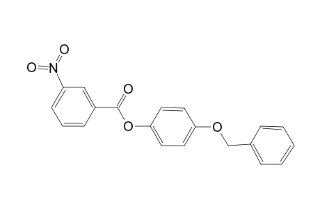 3-Nitro-benzoic acid 4-benzyloxy-phenyl ester