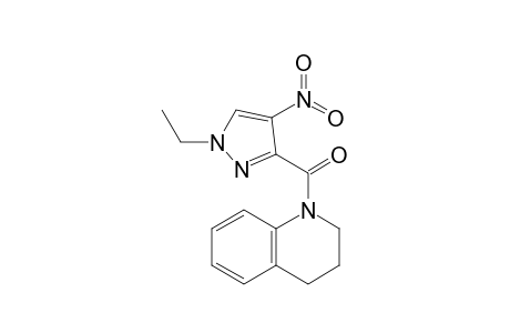 (3,4-Dihydro-2H-quinolin-1-yl)-(1-ethyl-4-nitro-1H-pyrazol-3-yl)-methanone