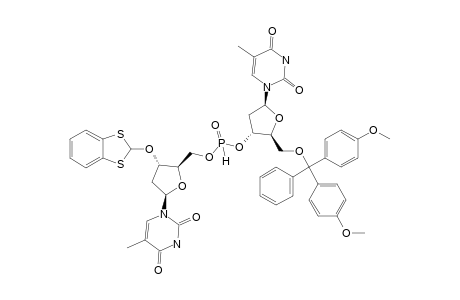 5'-O-DIMETHOXYTRITYLTHYMIDIN-3'-YL-3'-O-(1,3-BENZODITHIOL-2-YL)-THYMIDIN-5'-YL-H-PHOSPHONATE