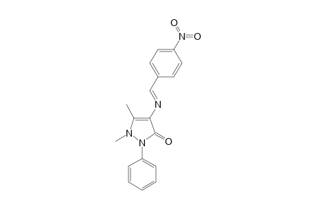 1,5-Dimethyl-4-([(E)-(4-nitrophenyl)methylidene]amino)-2-phenyl-1,2-dihydro-3H-pyrazol-3-one