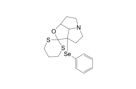 Spiro[1,3-dithiane-2,2'(2'aH)-furo[2,3,4-gh]pyrrolizine], hexahydro-2'a-(phenylseleno)-, (.+-.)-