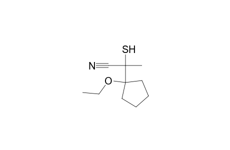 1-Cyano-1-thioethyl (1'-Ethoxy)cyclopentane