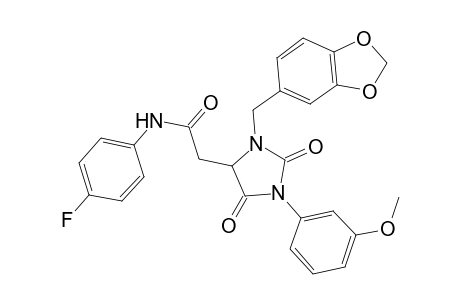 1H-Imidazole-4-acetamide, 3-(1,3-benzodioxol-5-ylmethyl)-N-(4-fluorophenyl)tetrahydro-1-(3-methoxyphenyl)-2,5-dioxo-