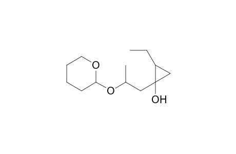 (E)-2-Ethyl-1-[2-(tetrahydropyran-2-yloxy)propyl]cyclopropanol
