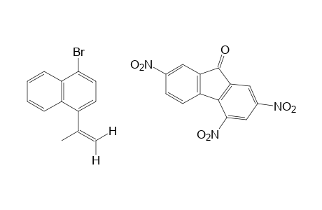 1-bromo-4-isopropenylnaphthalene, compound with 2,4,7-trinitrofluoren-9-one