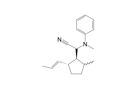 2-(N-methylanilino)-2-[(1S,5R)-2-methyl-5-[(E)-prop-1-enyl]cyclopentyl]acetonitrile