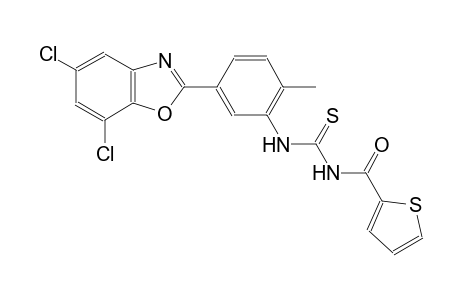 N-[5-(5,7-dichloro-1,3-benzoxazol-2-yl)-2-methylphenyl]-N'-(2-thienylcarbonyl)thiourea