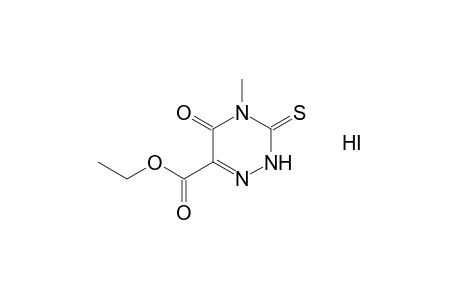 5-oxo-2,3,4,5-tetrahydro-3-thioxo-as-triazine-6-carboxylic acid, ethyl ester, monohydrochloride