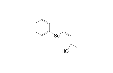 (1Z)-3-Methyl-1-(phenylselanyl)pent-1-en-3-ol