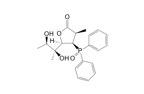 (3RS,4SR,5SR)-4-Diphenylphosphinoyl-5-[(1RS,2SR)-1,2-dihydroxy-1-methylpropyl]-3-methyltetrahydrofuran-2-one