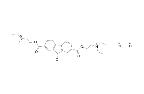 9-oxofluorene-2,7-dicarboxylic acid, bis[2-(diethylamino)ethyl]ester, dihydrochloride