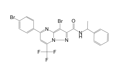 3-bromo-5-(4-bromophenyl)-N-(1-phenylethyl)-7-(trifluoromethyl)pyrazolo[1,5-a]pyrimidine-2-carboxamide