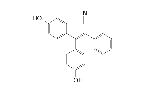 3,3-bis(p-hydroxyphenyl)-2-phenylacrylonitrile